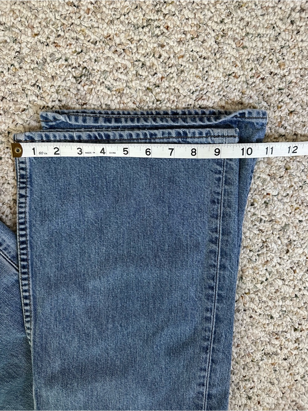 Vintage Gap Flare Ankle Jeans Light Wash 100% Cotton Made in USA Size 8 - Picture 4 of 8